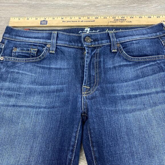 Seven 7 for All Mankind High Waist Bootcut Dark Wash Denim Jeans Women's Sz 30 - Picture 4 of 12
